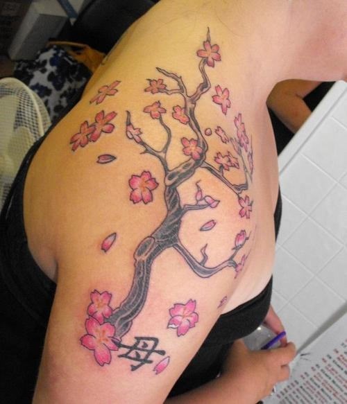 Cherry Blossom Tattoo For Women