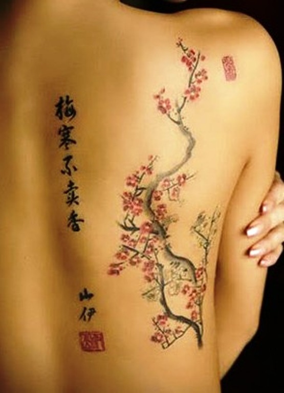 Cherry Blossom Tree Tattoo Design
