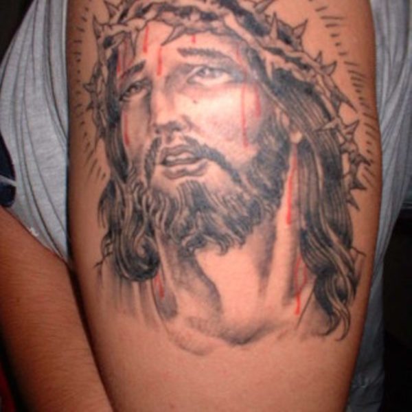 Christian Tattoo On Shoulder