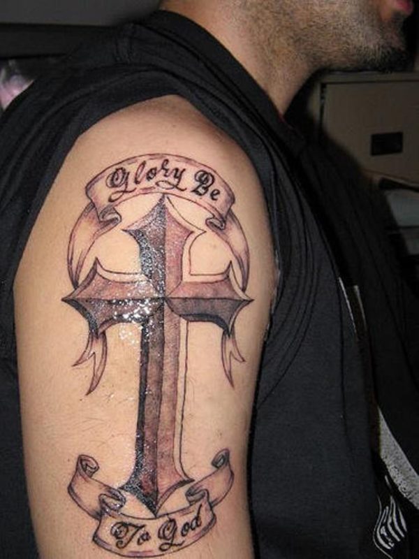 Christian Shoulder Tattoo Design