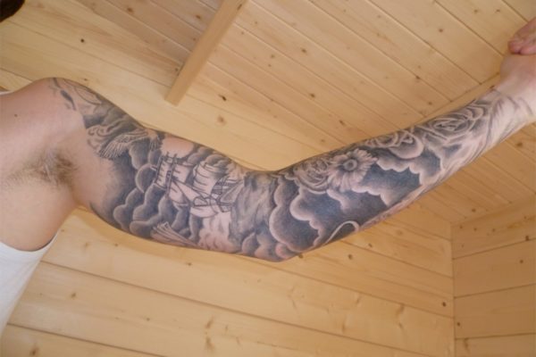 Cloudy Tattoo Design