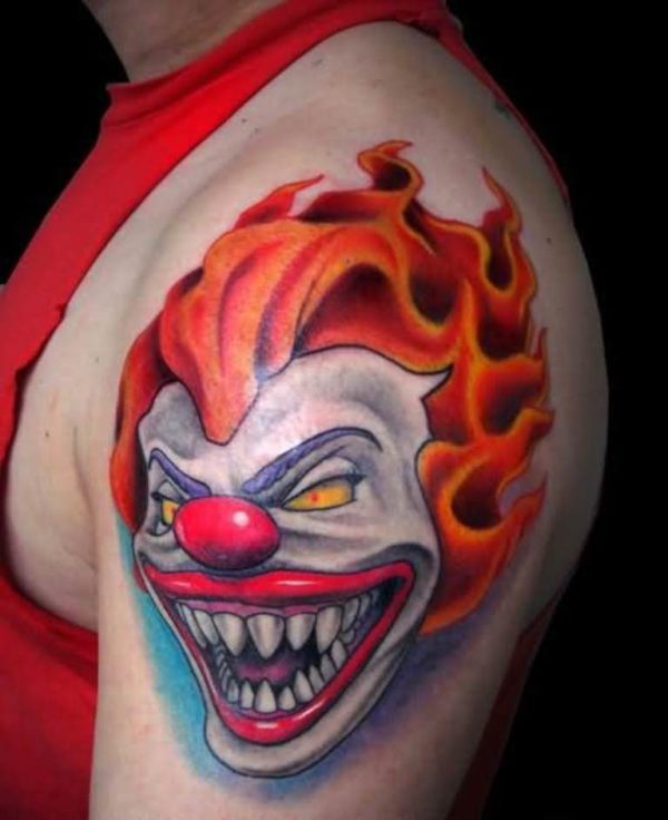Clown Tattoo For Kids