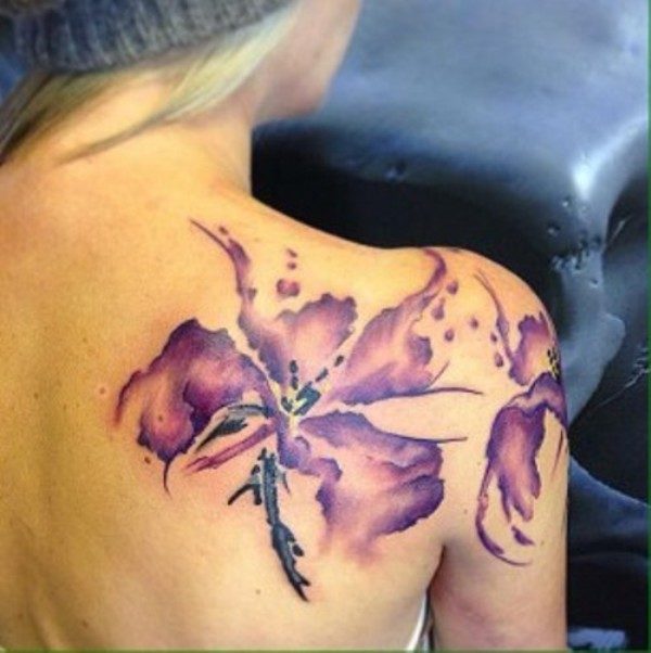 Colored Flower Tattoo