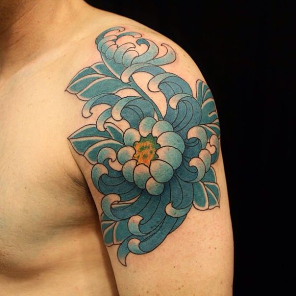 Colored Shoulder Tattoo