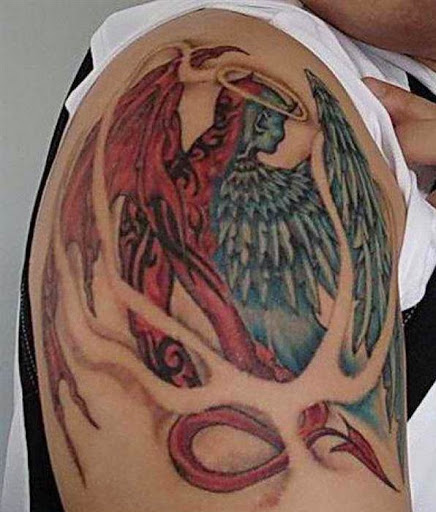 63 Fantastic Shoulder Angel Tattoos