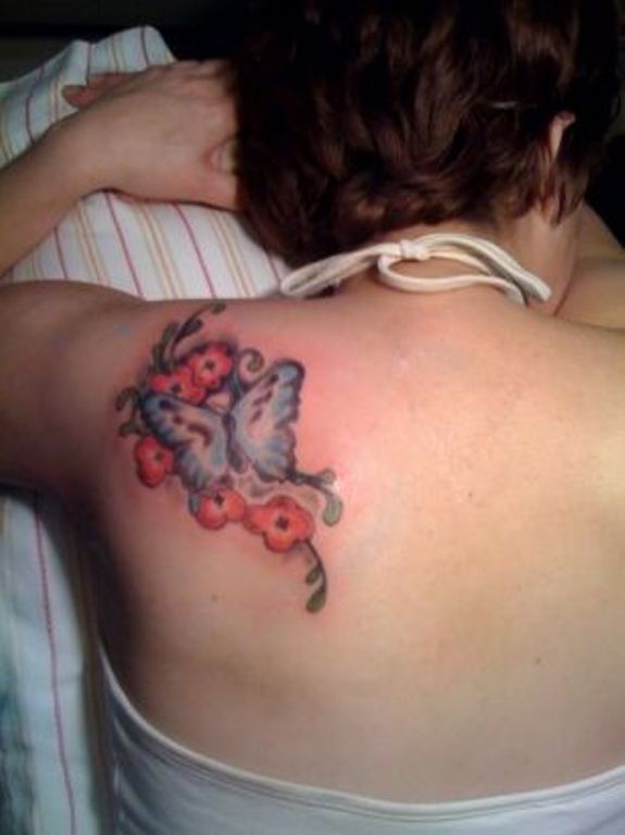 Colorful Butterfly Tattoo