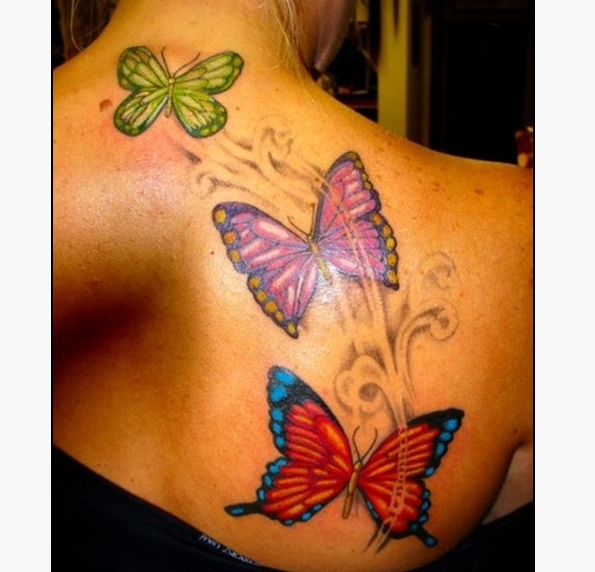 Colorful Butterfly Tattoo