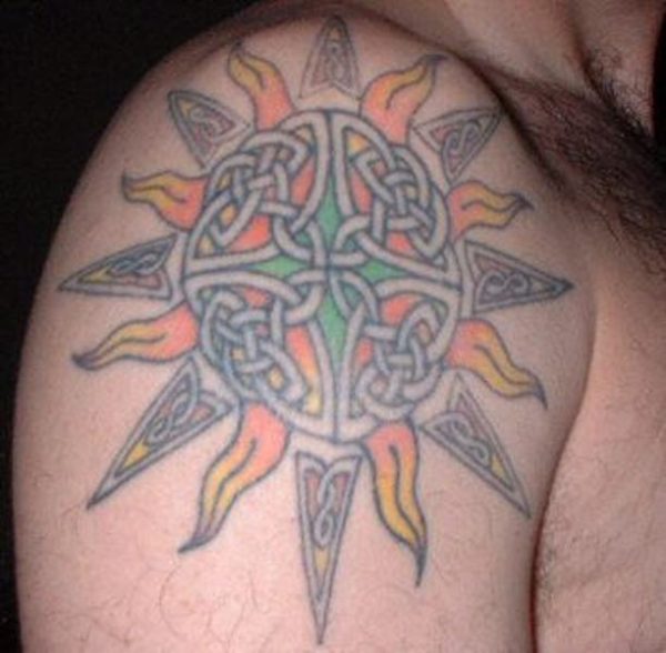 Colorful Celtic Tattoo