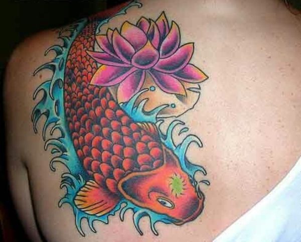 Colorful Fish Tattoo Design