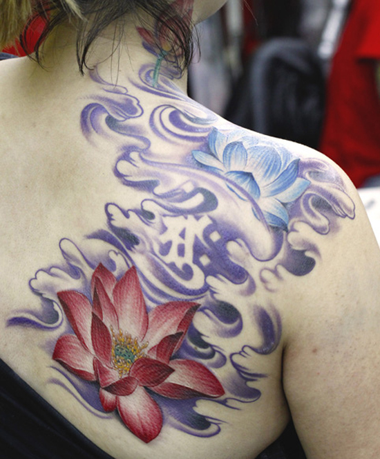 Colorful Flower Tattoo