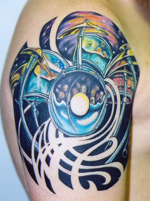 Colorful Music Tattoo