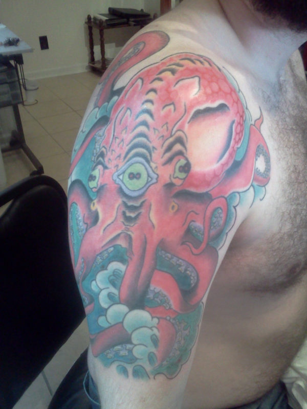 Colorful Octopus Tattoo