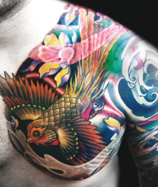 Colorful Owl Tattoo