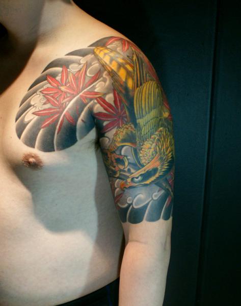 Colorful Phoenix Tattoo Design