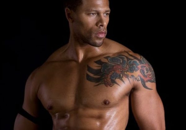Colorful Shoulder Tattoo For Men