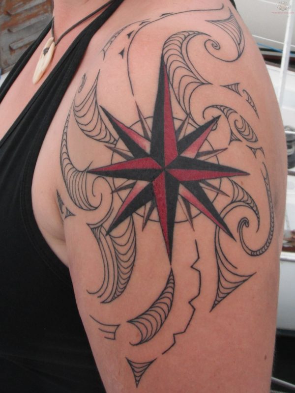 Compass Nautical Tattoos For Women