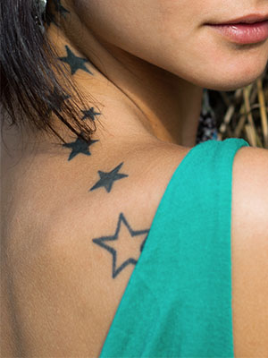 Cool Star Shoulder Tattoo