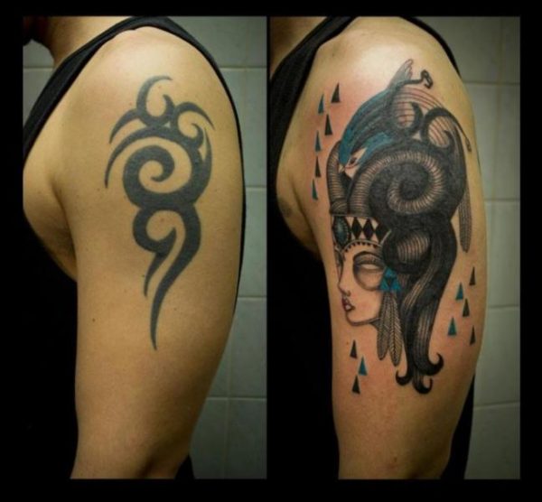 Cover Up Fantasy Tattoo