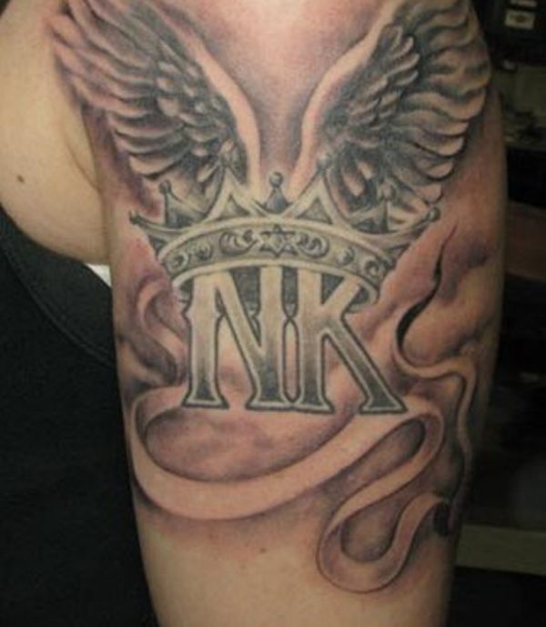 Crown Wings Tattoo