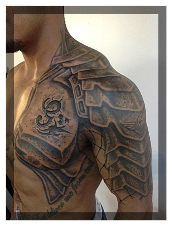 Cute Armor Sleeve Tattoo