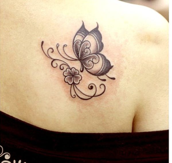 Cute Butterfly Tattoo Design