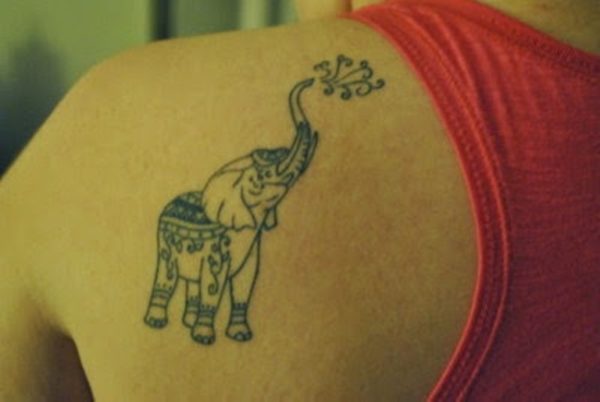 Cute Elephant Tattoo