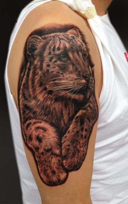 Cute Realistic Tiger Tattoo