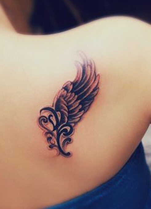 Cute Small Wing Tattoo