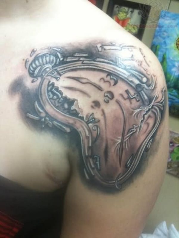 Dali Clock Tattoo