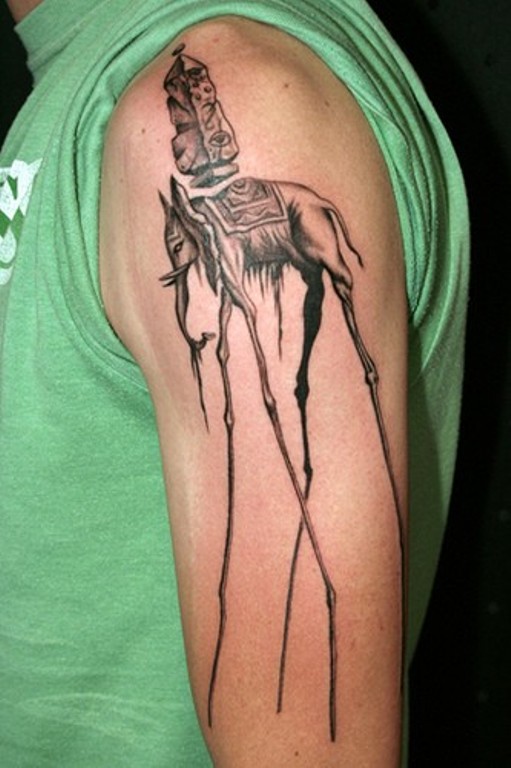 Dali Elephant Tattoo !