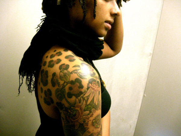 Designer Leopard Print Tattoo