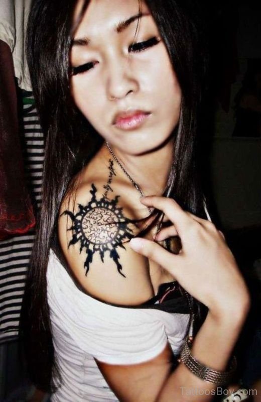Designer Sun Tattoo