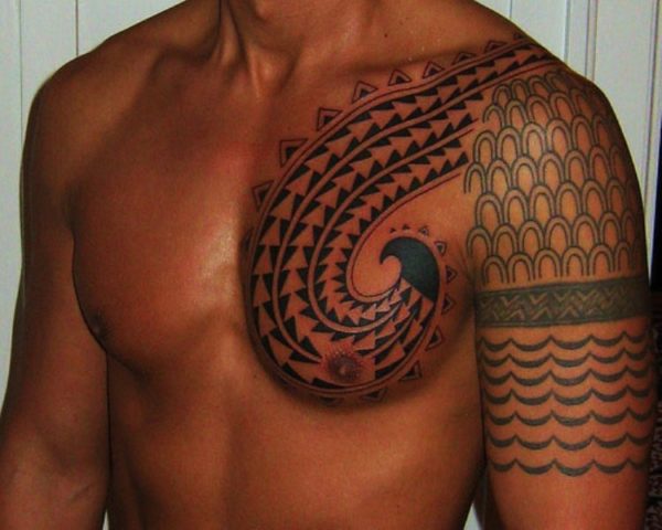 Designer Tattoo On Shoulder !!