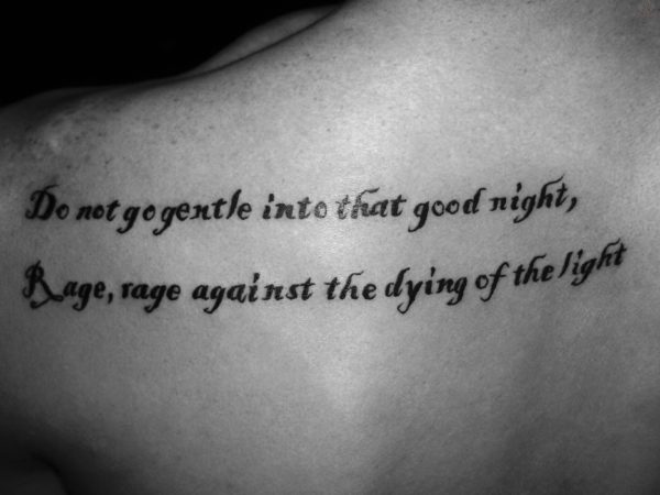 Do Not Go Quote Tattoo