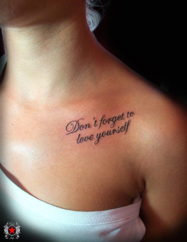 Do Not Forget-To Love Quote Tattoo