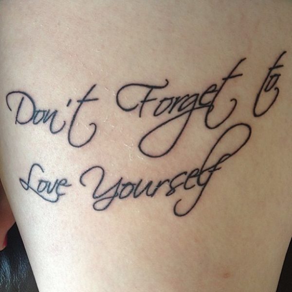 Do not Forget Shoulder Tattoo