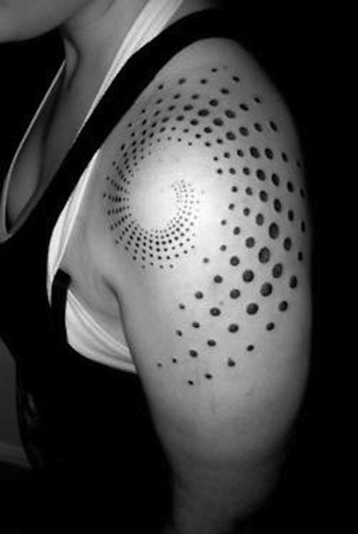 Dotwork Shoulder Tattoo