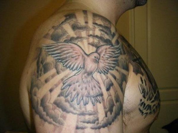 Dove Shoulder Tattoo