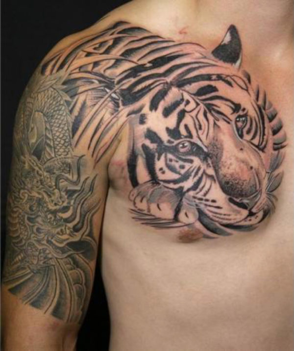 Dragon And Tiger Tattoo