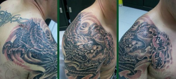 Dragon Cover Up Tattoo