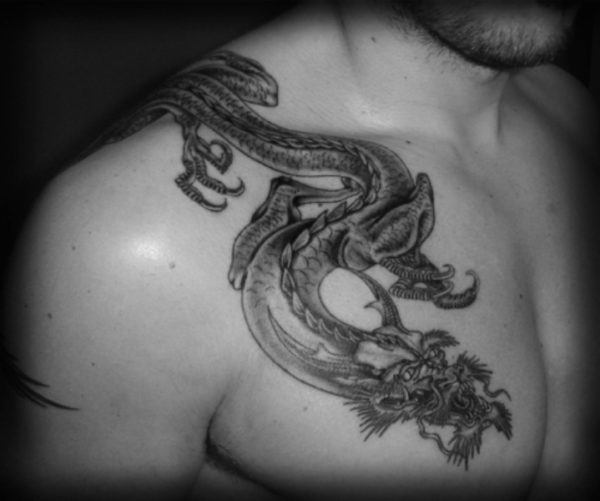 Dragon Pattern Japanese Tattoo