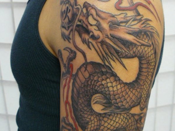 Dragon Shoulder Tattoo