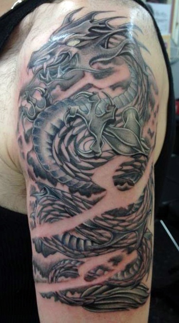 Dragon Tattoo On Shoulder