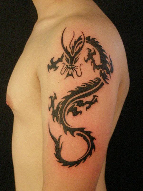 Dragon Tribal Tattoo