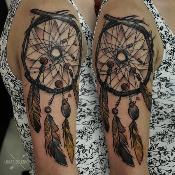 Dream Catcher Elegant Tattoo