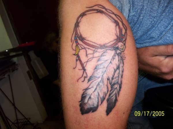 Dream Catcher Red Tattoo