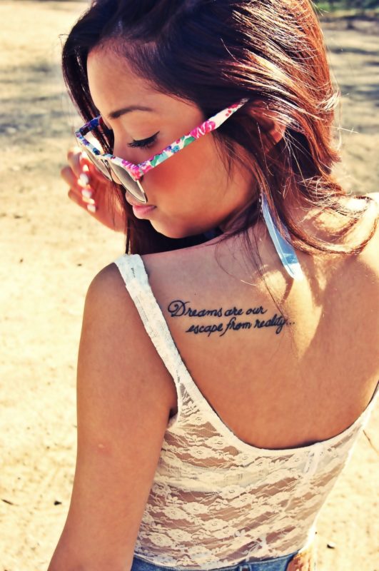  Dreams Quote Tattoo