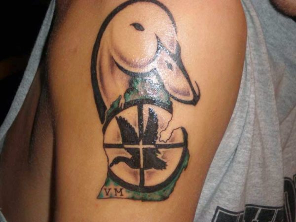 Duck Shoulder Tattoo
