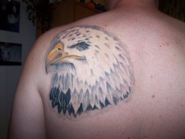 Eagle Blade Shoulder Tattoo