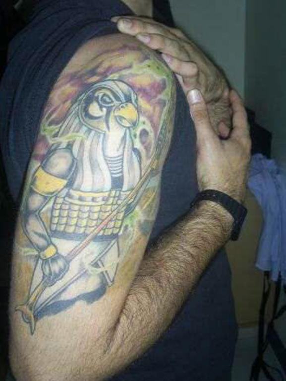 Eagle Design Egyptian Tattoo